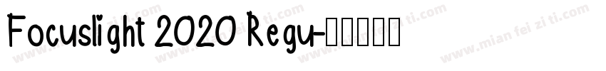 Focuslight 2020 Regu字体转换